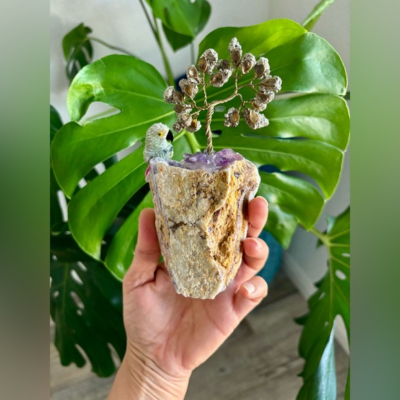 Parrot carving on Fluorite - Picture 6 of 6